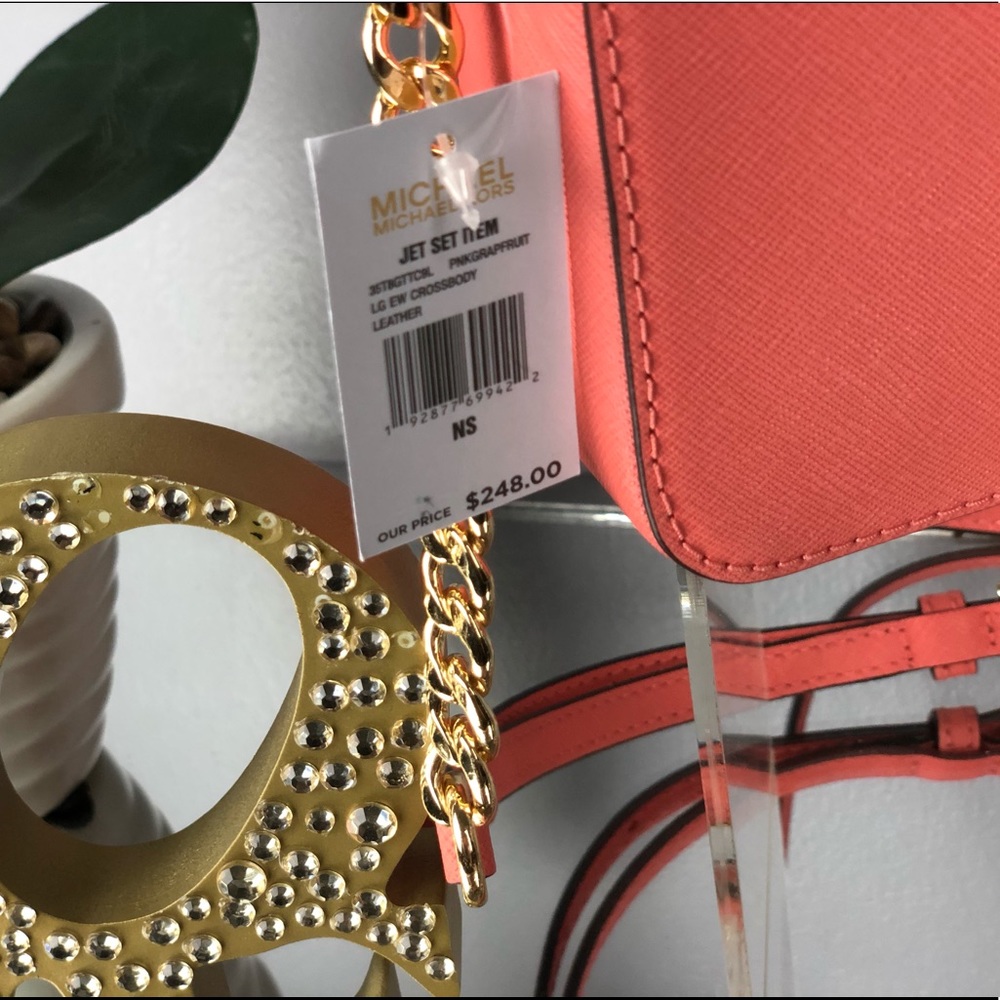 Michael Kors Jet Set Leather Large Crossbody Bag - Picture 6 of 8